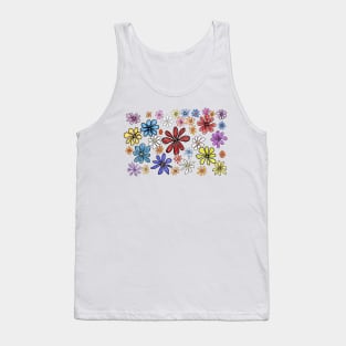 Colorful Flower Bed Tank Top